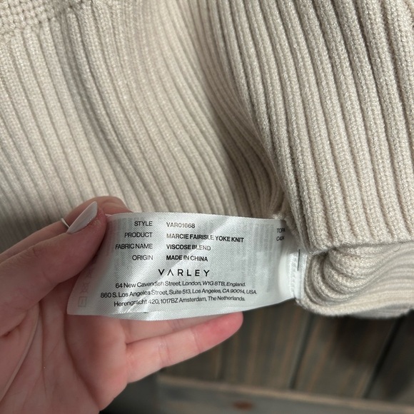 VARLEY Marcie Fairisle Sweater L - Picture 7 of 7